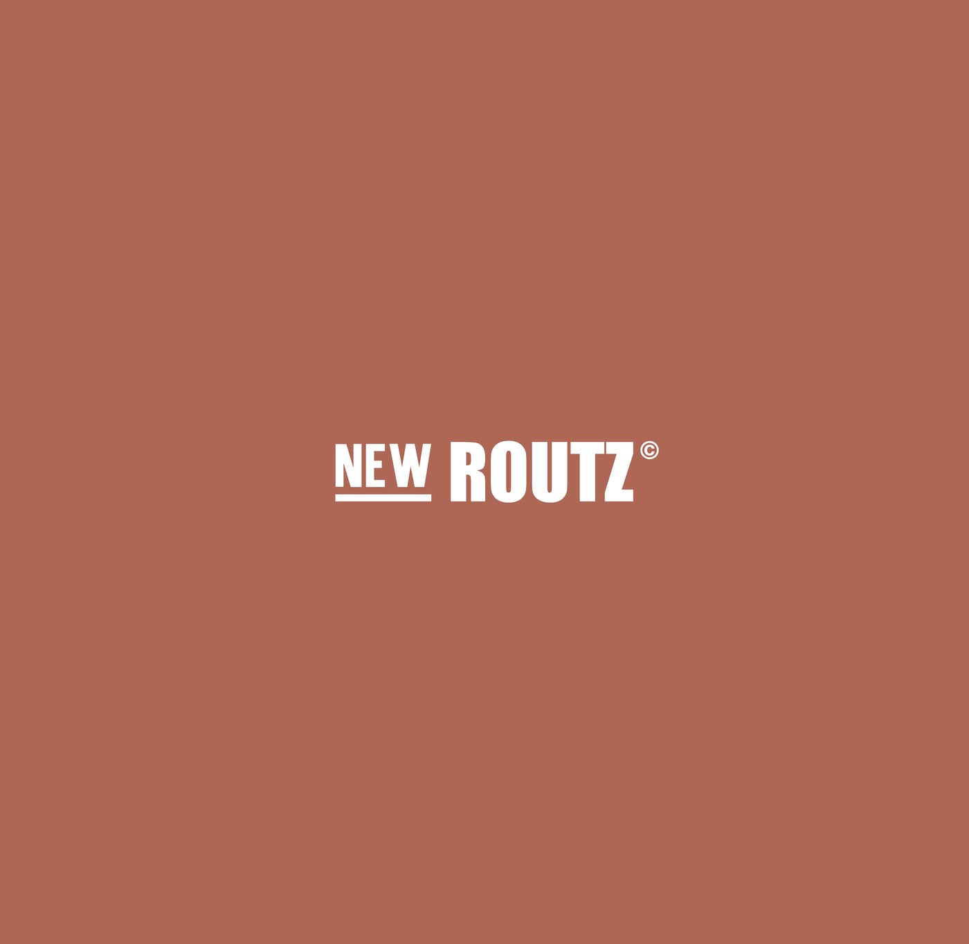 The New Routz brand mark on a terracotta backdrop